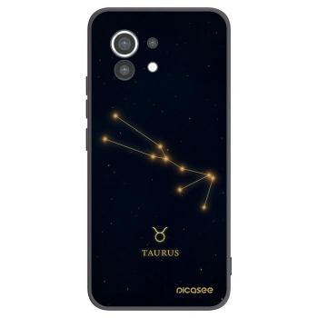 Picasee silikonowe czarne etui na Xiaomi Mi 11 - TAURUS