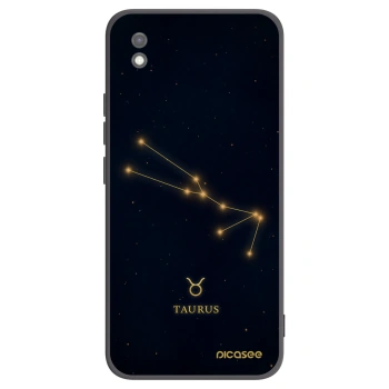 Picasee silikonowe czarne etui na Xiaomi Redmi 9AT - TAURUS