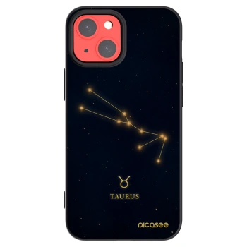 Picasee silikonowe czarne etui na Apple iPhone 13 mini - TAURUS
