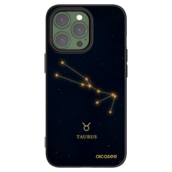Picasee silikonowe czarne etui na Apple iPhone 13 Pro - TAURUS