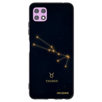 Picasee silikonowe czarne etui na Samsung Galaxy A22 A226B 5G - TAURUS