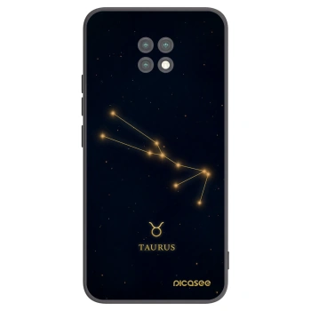 Picasee silikonowe czarne etui na Xiaomi Redmi Note 9T - TAURUS