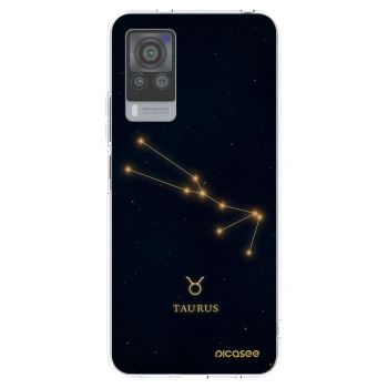 Picasee silikonowe przeźroczyste etui na Vivo X60 Pro 5G - TAURUS