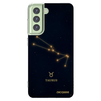 Picasee silikonowe przeźroczyste etui na Samsung Galaxy S21 FE 5G - TAURUS