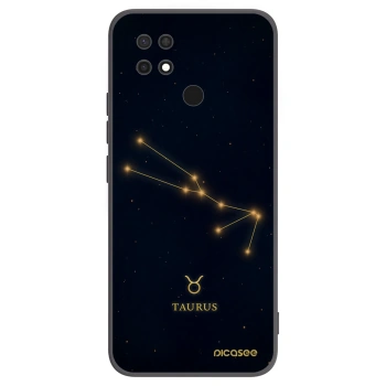 Picasee silikonowe czarne etui na Xiaomi Redmi 10C - TAURUS