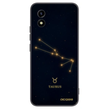 Picasee silikonowe czarne etui na Vivo Y01 - TAURUS