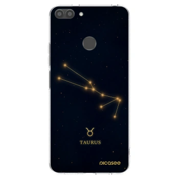 Picasee silikonowe przeźroczyste etui na Huawei P Smart - TAURUS