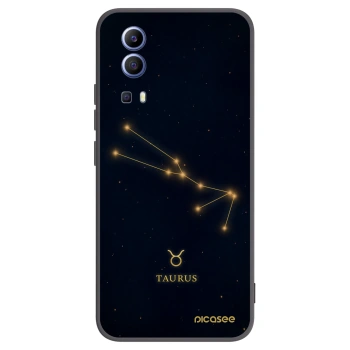 Picasee silikonowe czarne etui na Vivo Y52 5G - TAURUS