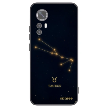 Picasee silikonowe czarne etui na Xiaomi 12X - TAURUS