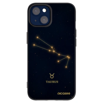 Picasee silikonowe czarne etui na Apple iPhone 14 - TAURUS