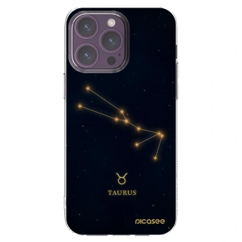 Picasee silikonowe przeźroczyste etui na Apple iPhone 14 Pro Max - TAURUS