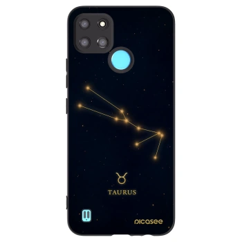 Picasee silikonowe czarne etui na Realme C21Y - TAURUS