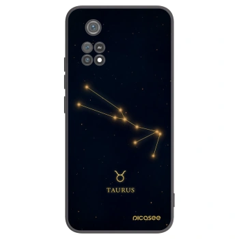 Picasee silikonowe czarne etui na Xiaomi Poco M4 Pro - TAURUS
