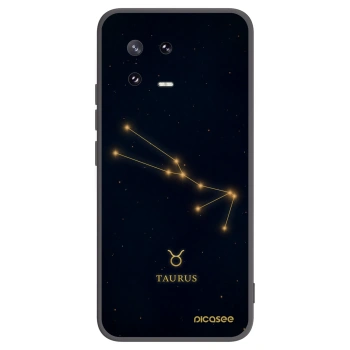 Picasee silikonowe czarne etui na Xiaomi 13 Pro - TAURUS
