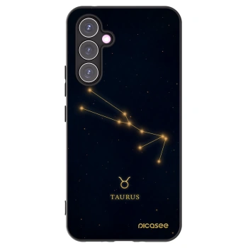 Picasee silikonowe czarne etui na Samsung Galaxy A54 5G A546B - TAURUS