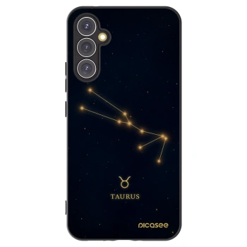 Picasee silikonowe czarne etui na Samsung Galaxy A34 5G A346B - TAURUS