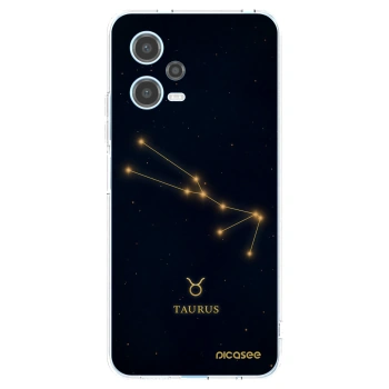Picasee silikonowe przeźroczyste etui na Xiaomi Redmi Note 12 5G - TAURUS