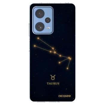 Picasee silikonowe przeźroczyste etui na Xiaomi Redmi Note 12 Pro 5G - TAURUS