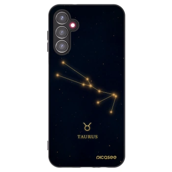 Picasee silikonowe czarne etui na Samsung Galaxy A14 5G A146P - TAURUS