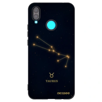 Picasee silikonowe czarne etui na Huawei Nova 3 - TAURUS