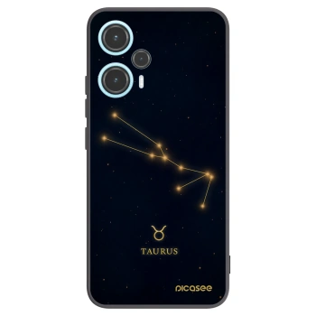 Picasee silikonowe czarne etui na Xiaomi Poco F5 - TAURUS