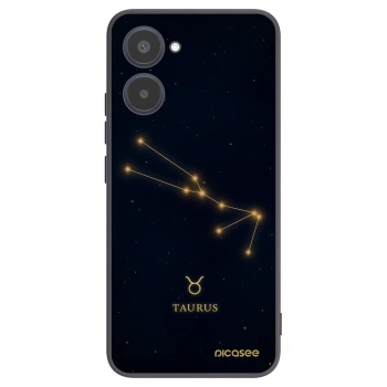 Picasee silikonowe czarne etui na Realme 10 4G - TAURUS