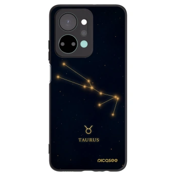Picasee silikonowe czarne etui na Honor X7a - TAURUS