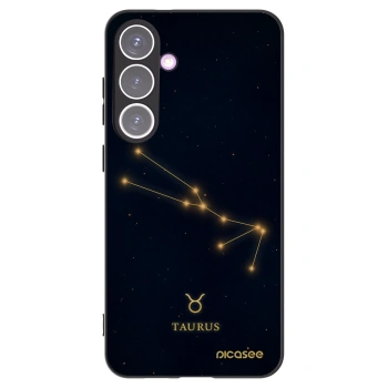 Picasee silikonowe czarne etui na Samsung Galaxy S24+ S926B 5G - TAURUS