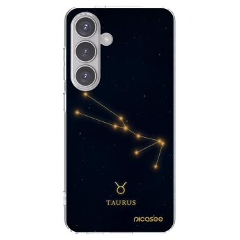 Picasee silikonowe przeźroczyste etui na Samsung Galaxy S24 S921B 5G - TAURUS