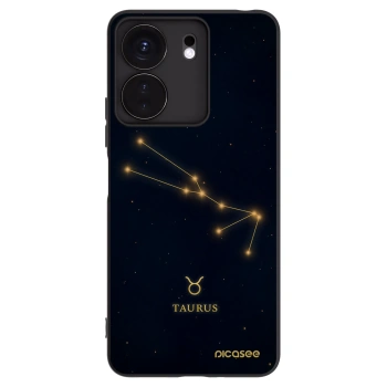 Picasee silikonowe czarne etui na Xiaomi Redmi 13C 4G - TAURUS