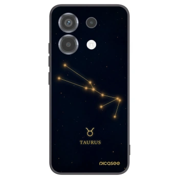Picasee silikonowe czarne etui na Xiaomi Poco X6 - TAURUS