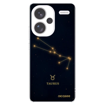 Picasee silikonowe przeźroczyste etui na Xiaomi Redmi Note 13 Pro+ 5G - TAURUS