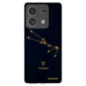 Picasee silikonowe przeźroczyste etui na Xiaomi Redmi Note 13 4G - TAURUS