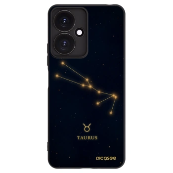 Picasee silikonowe czarne etui na Xiaomi Redmi 13C 5G - TAURUS