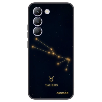 Picasee silikonowe czarne etui na Vivo V40 SE 5G - TAURUS