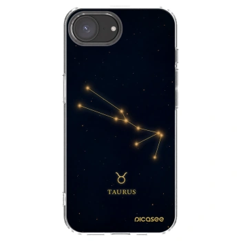 Picasee silikonowe przeźroczyste etui na Apple iPhone 16e - TAURUS