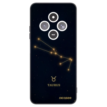 Picasee silikonowe czarne etui na Xiaomi Redmi 14C - TAURUS