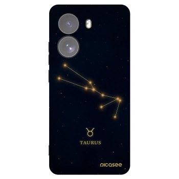 Picasee silikonowe czarne etui na Xiaomi Poco X7 - TAURUS