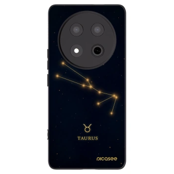 Picasee silikonowe czarne etui na Honor Magic7 Lite 5G - TAURUS