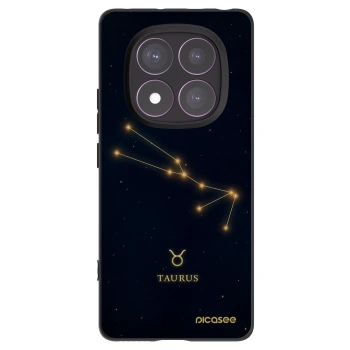 Picasee silikonowe czarne etui na Xiaomi Redmi Note 14 Pro 4G - TAURUS