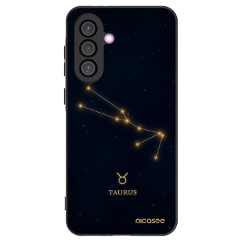 Picasee silikonowe czarne etui na Samsung Galaxy A36 5G - TAURUS