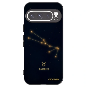 Picasee silikonowe czarne etui na Google Pixel 9 Pro - TAURUS