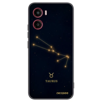 Picasee silikonowe czarne etui na Motorola Moto G05 - TAURUS