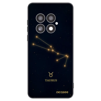 Picasee silikonowe czarne etui na OnePlus 13 5G - TAURUS