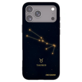 Picasee silikonowe czarne etui na Apple iPhone 17 Pro Max - TAURUS