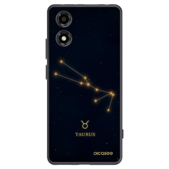 Picasee silikonowe czarne etui na Motorola Moto E14 - TAURUS