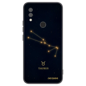 Picasee silikonowe czarne etui na Xiaomi Redmi 7 - TAURUS