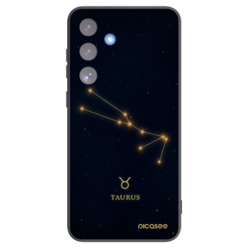 Picasee silikonowe czarne etui na Samsung Galaxy S25 FE 5G - TAURUS