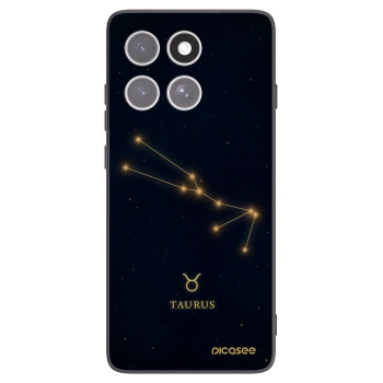 Picasee silikonowe czarne etui na Motorola Edge 60 Fusion - TAURUS
