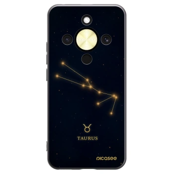 Picasee silikonowe czarne etui na Honor Magic8 Lite 5G - TAURUS